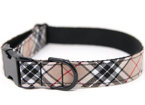 burberry plaid dog collar|authentic burberry dog collar.